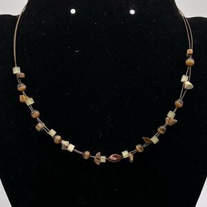*3/$20* Lia Sophia wire and small bead/stone necklace